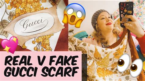 fake gucci scarf vs real|how to authenticate gucci scarf.